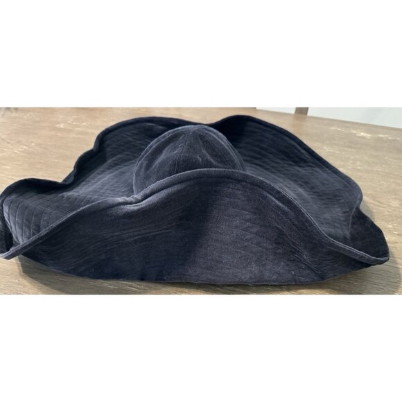 Morgane Le Fay Floppy Slouchy Black Wire Attached Brim Hat Feminine Luxury - Picture 3 of 9